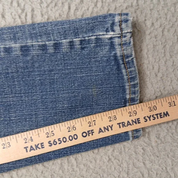 Levi's 515 Boot Cut Jeans Women's 8S Blue Denim Mid Rise Stretch Made in Mexico - Picture 8 of 9